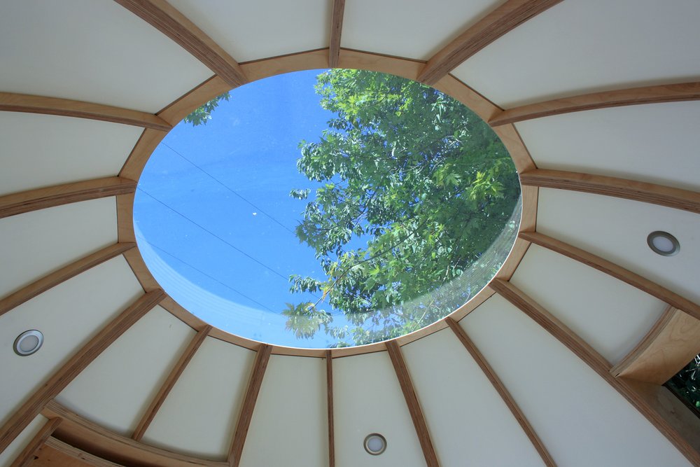 ceiling in round house