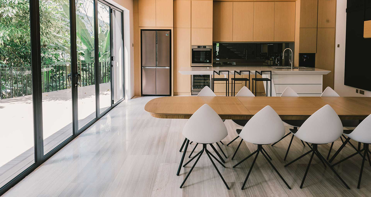 modern wooden kitchen interior design
