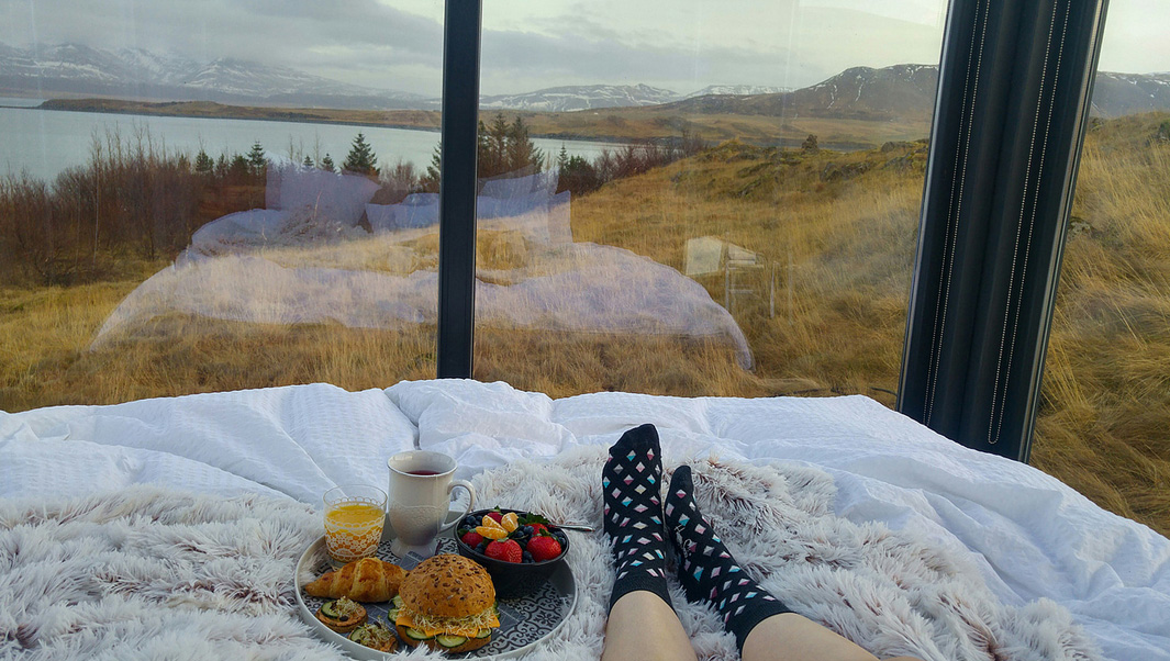 glass igloo iceland