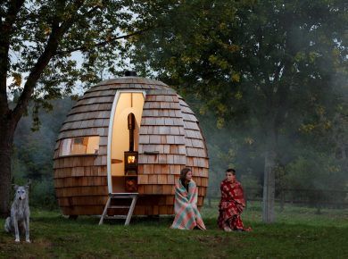 Round Tiny House 'Escape Pod' by Podmakers