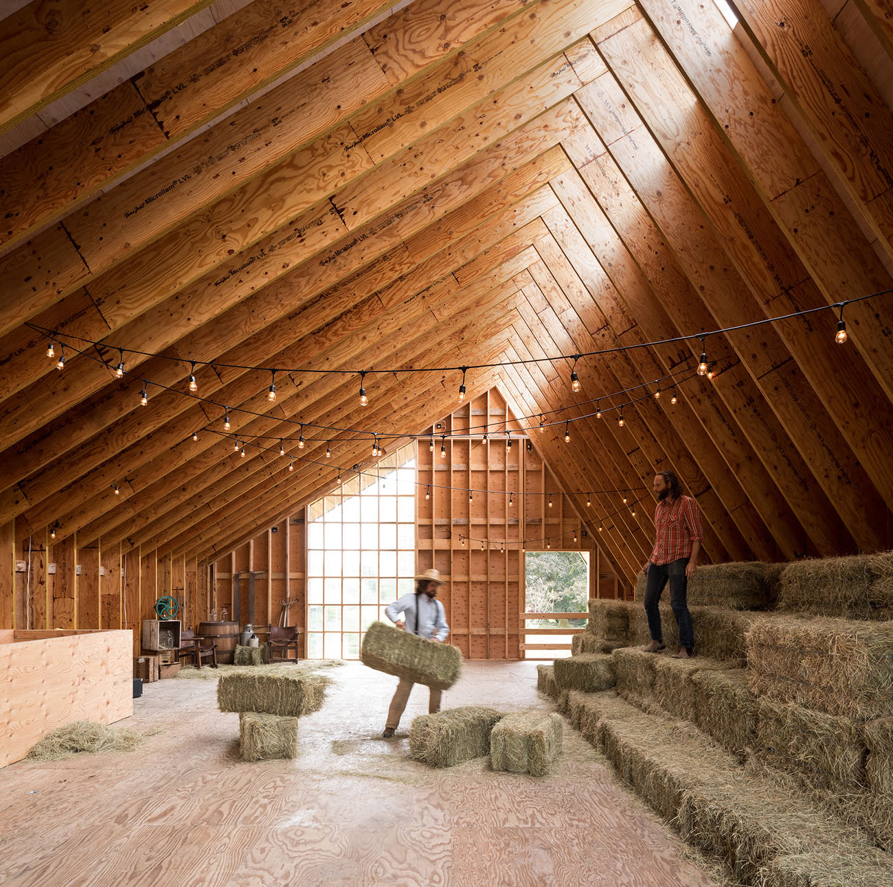 modern barn interior