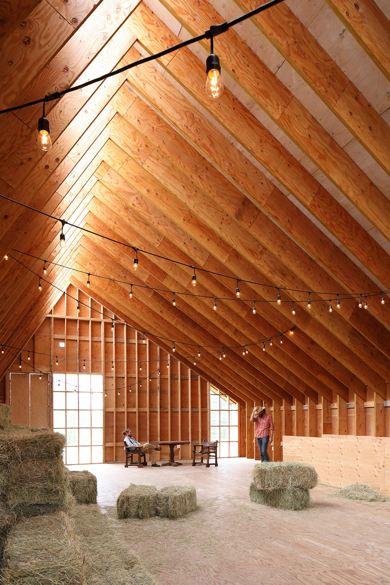 wooden barns