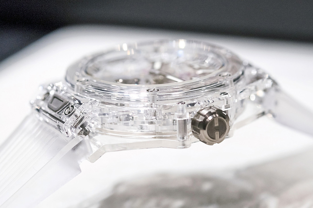 Transparent Watch from Hublot -Big Bang Tourbillon Power Reserve 5 Days Sapphire