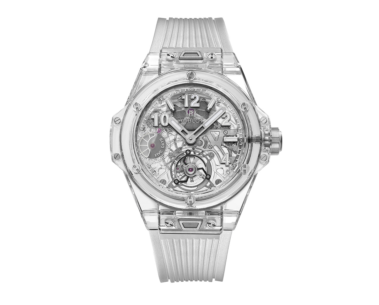 transparent automatic watch