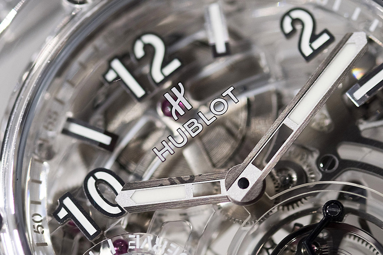 transparent watch hublot