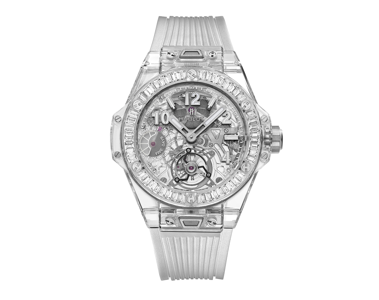 transparent automatic watch