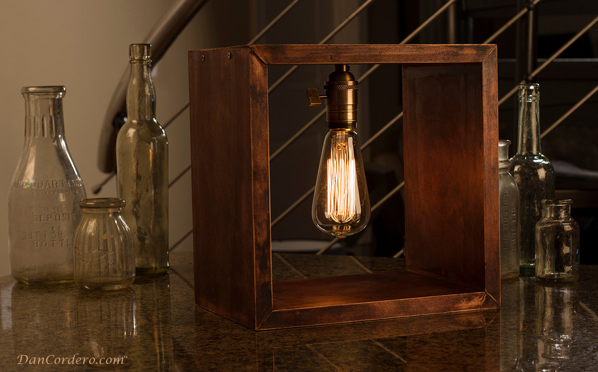 Shadow Box Edison Lamp