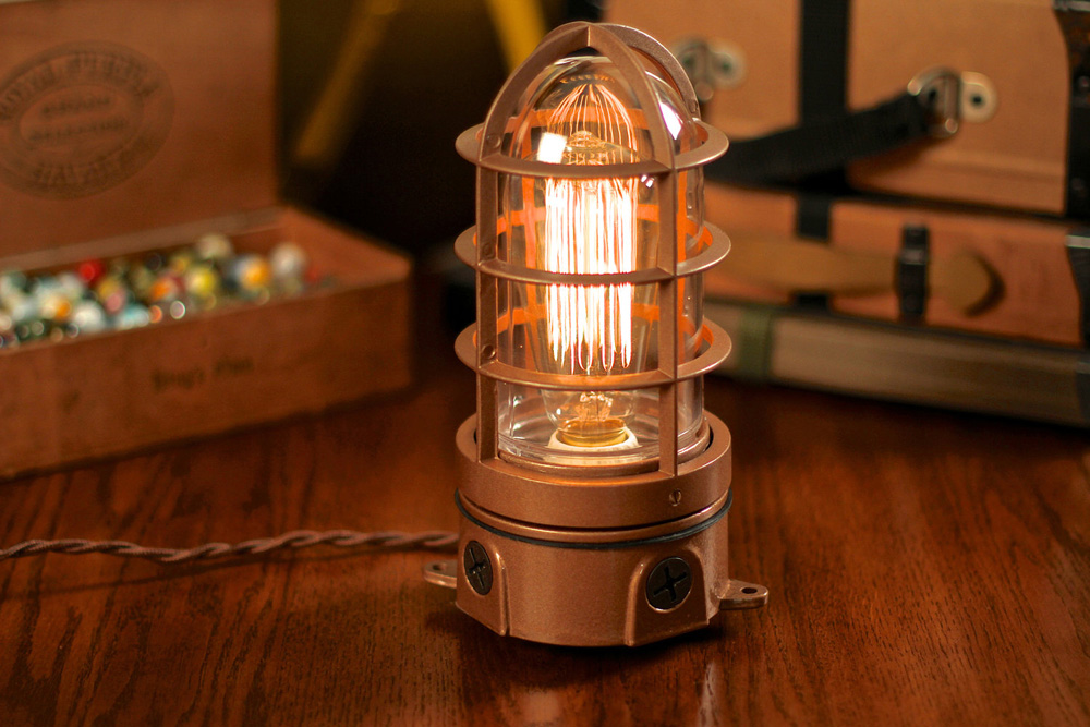 Vintage Industrial Explosion Proof Table Lamp