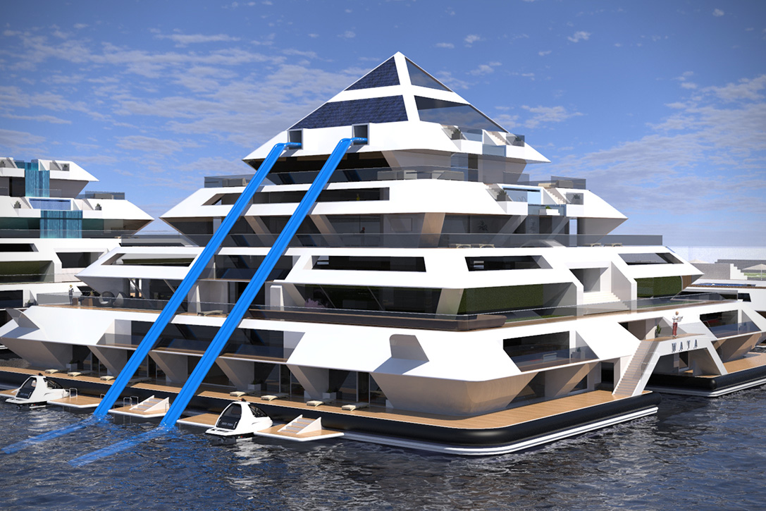 floating city on water