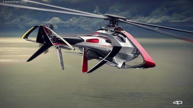 Tesla Electric Helicopter Concept by Antonio Paglia