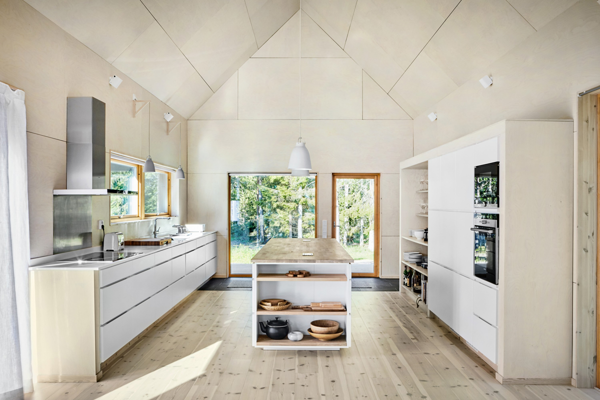 modern white kitchen