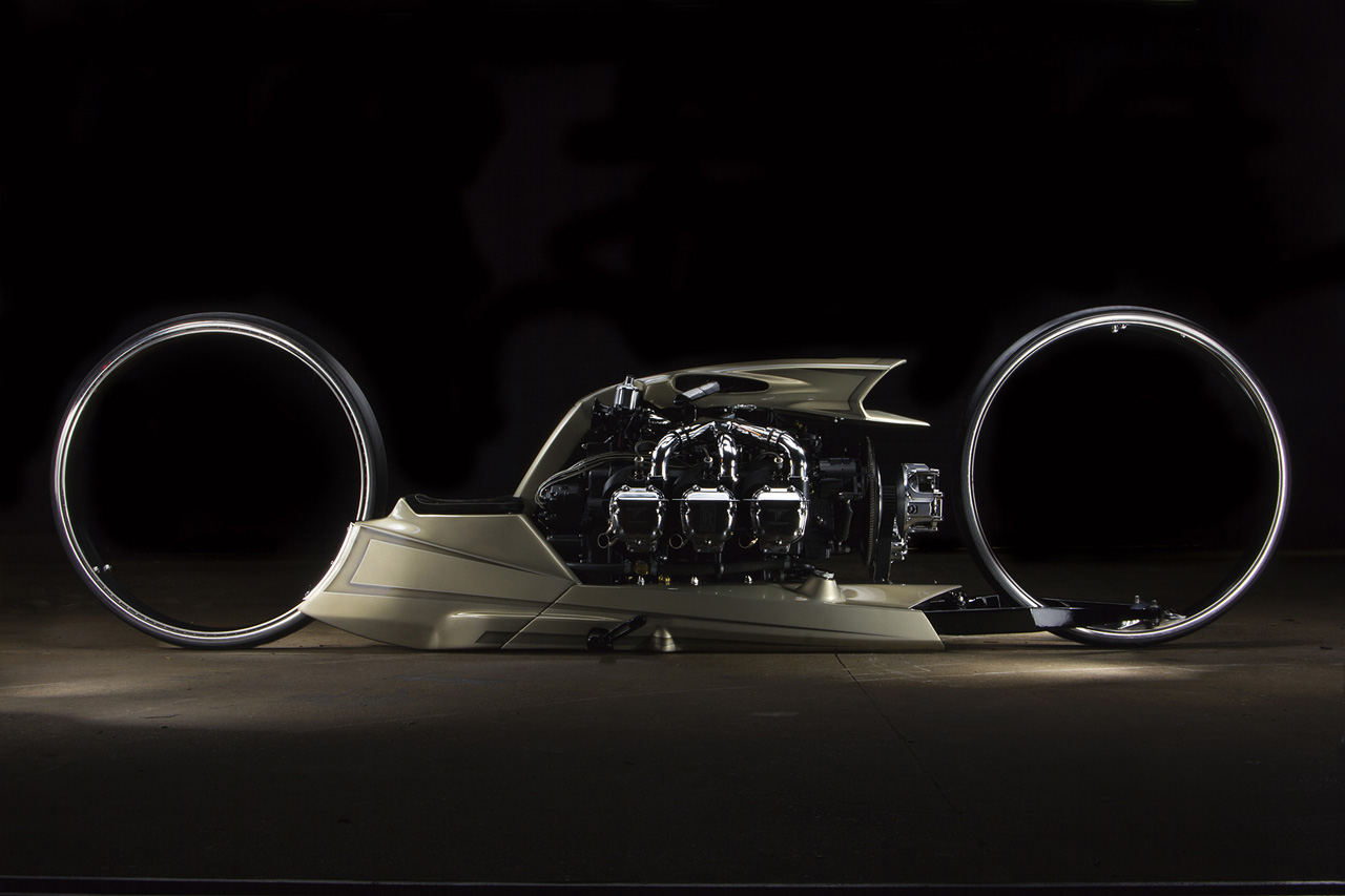Insane Hubless Motorcycle With Airplane Engine