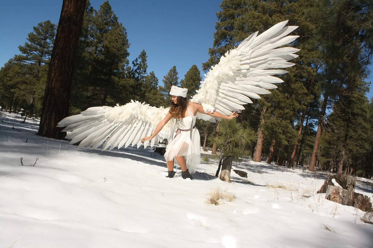 cosplay angel wings