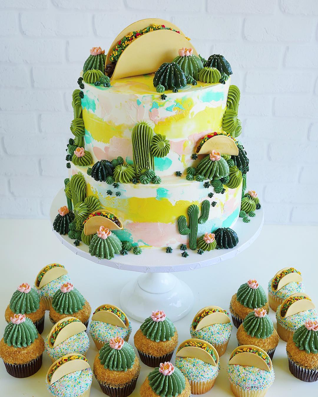 succulent wedding cake