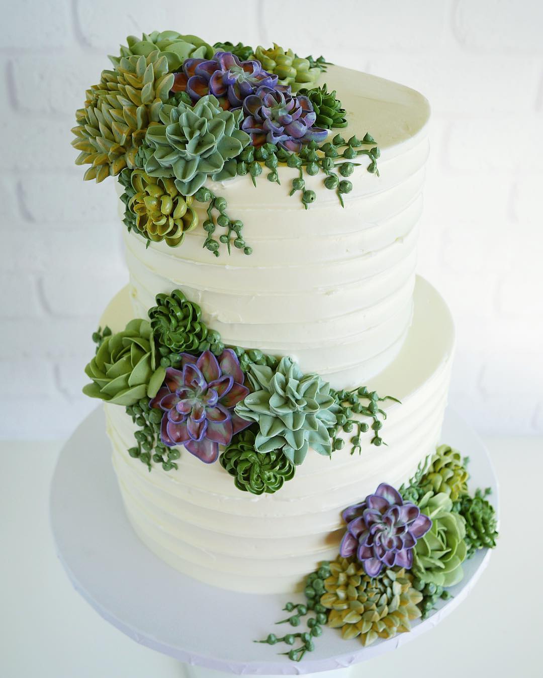 wedding cake succulents