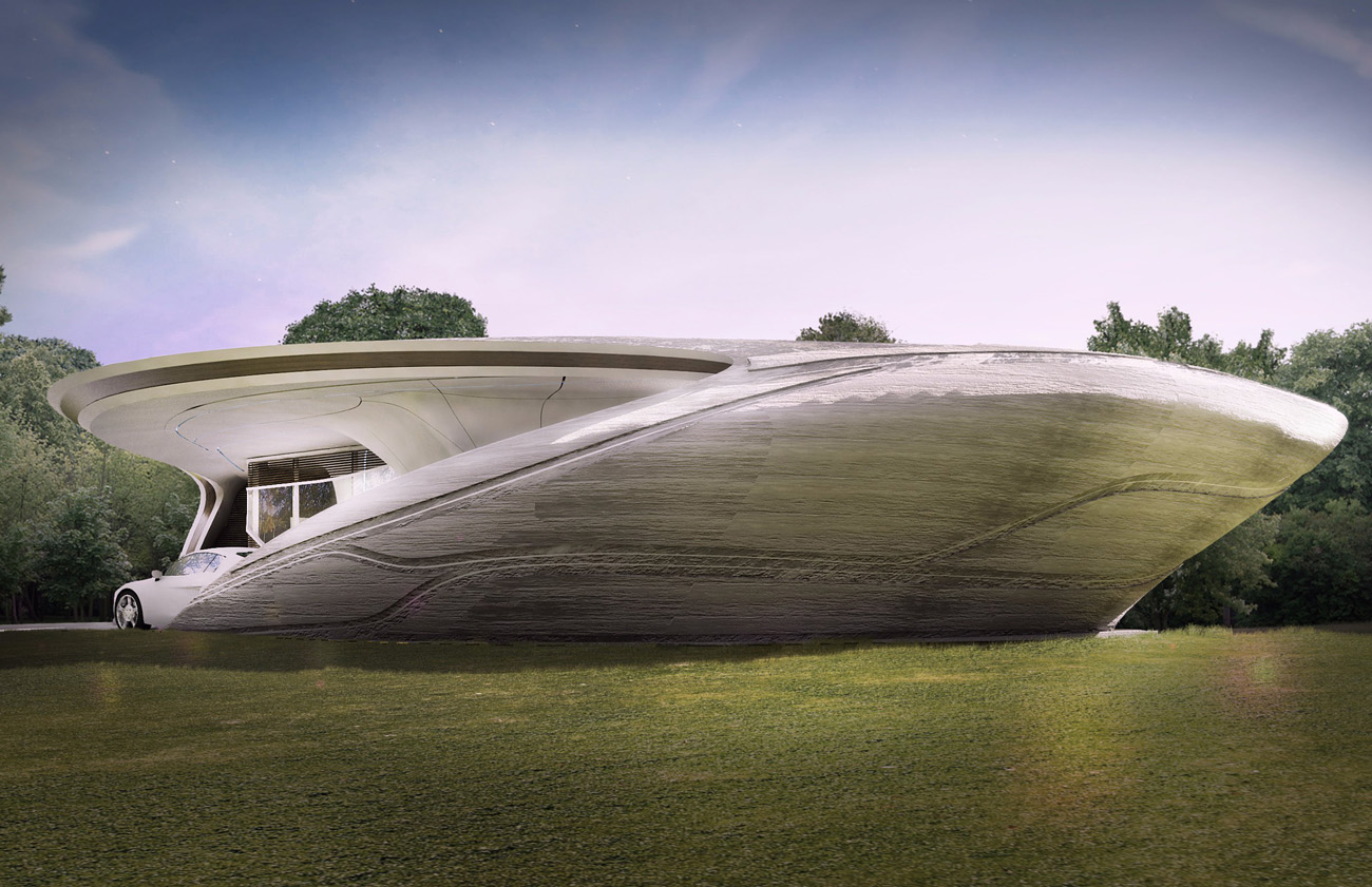 curved house