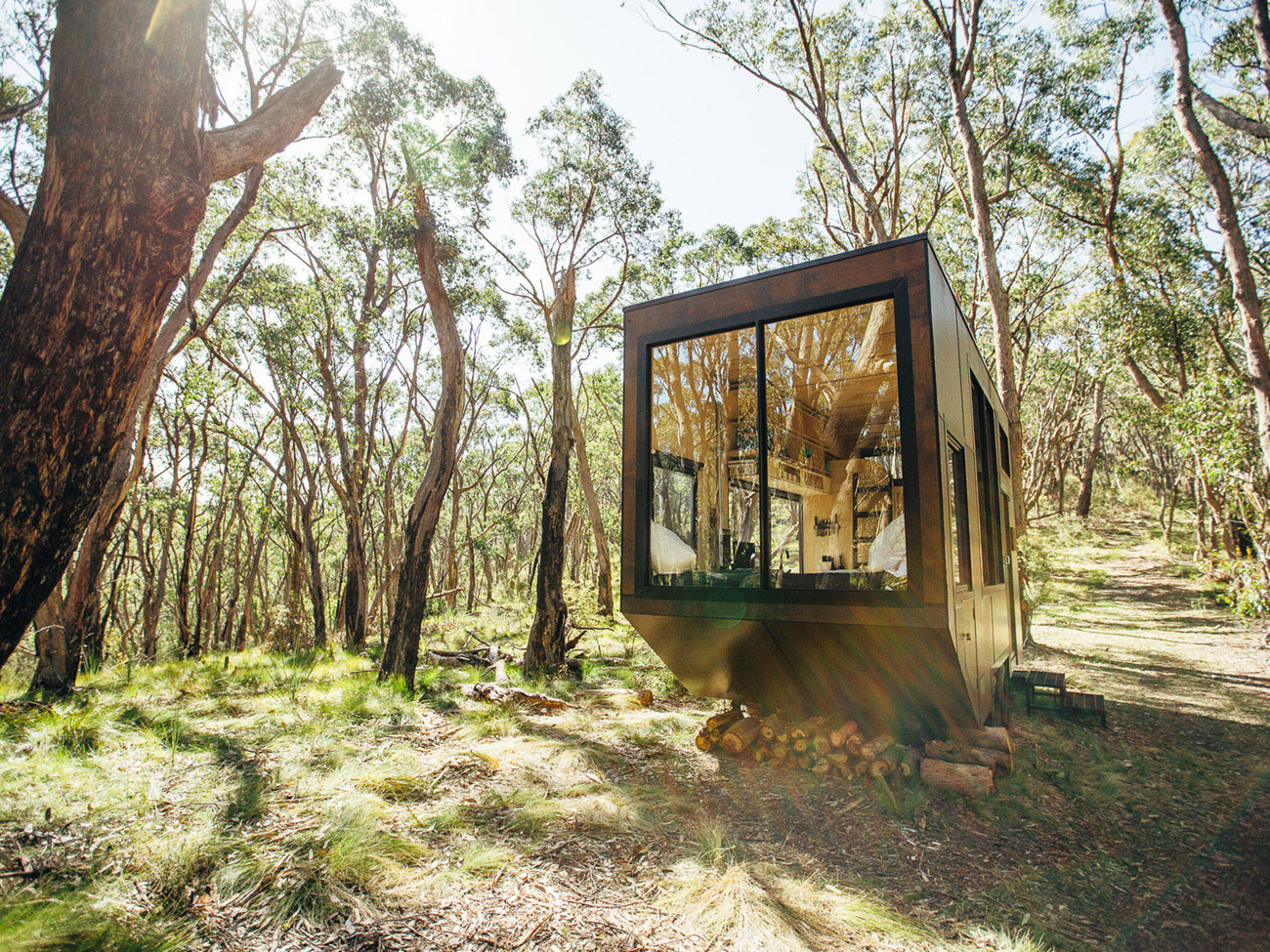 log cabin tiny house
