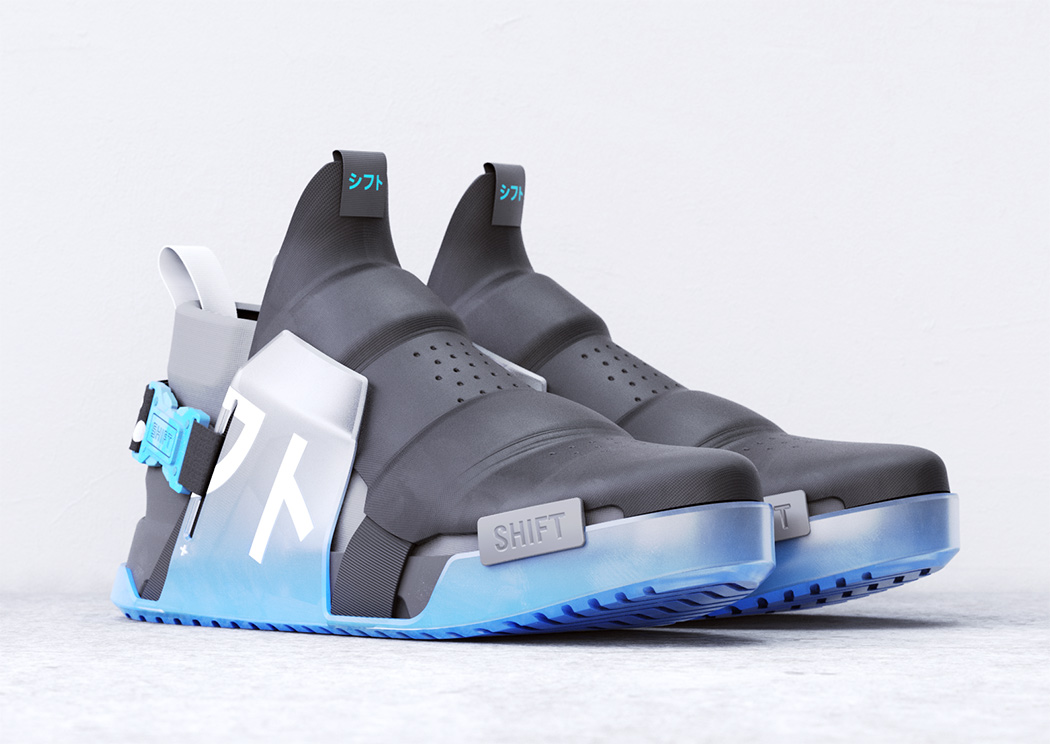 futuristic sneakers