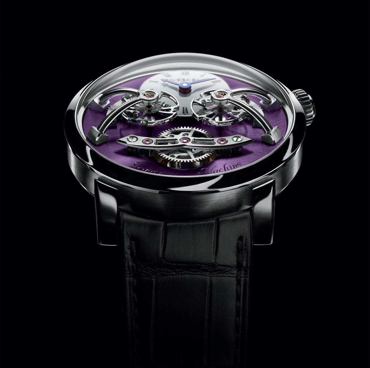 LM2 White Gold Purple - 12-piece Limited Edition Watch by MB&F