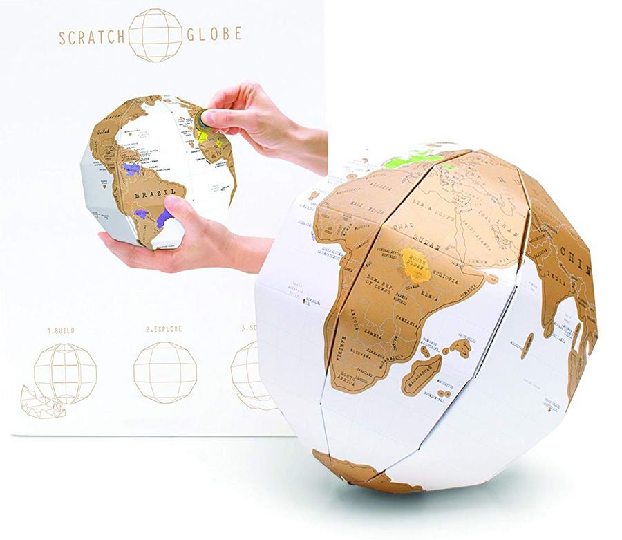 3D Globe Scratch Map