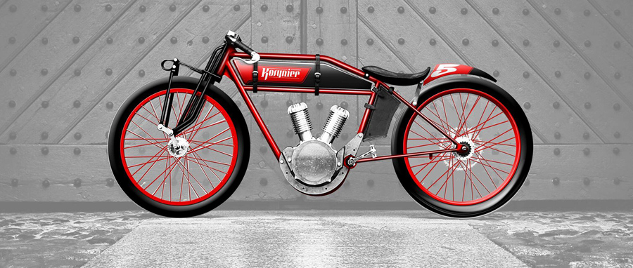 vintage red bike