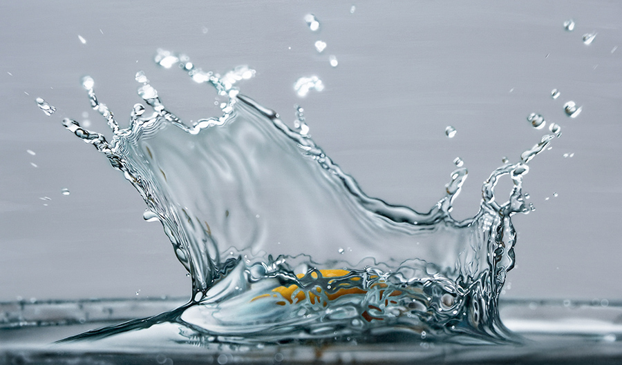 hyper realistic paintings of water