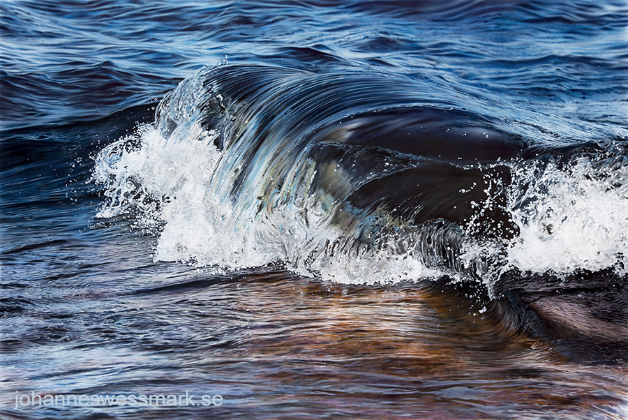 hyper realistic water painting