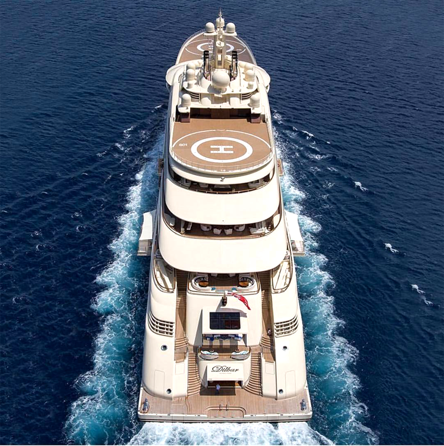 yacht de luxe dilbar