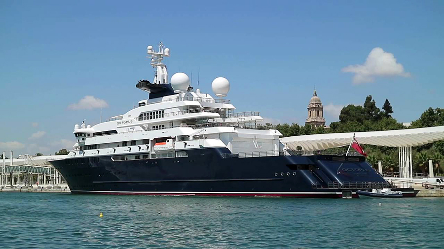 yacht de luxe poulpe