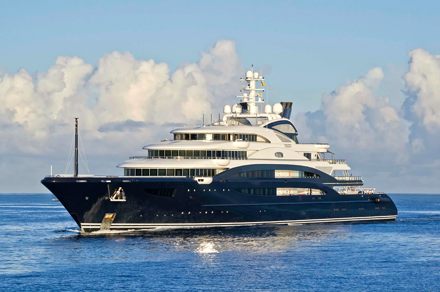 serene luxury yacht