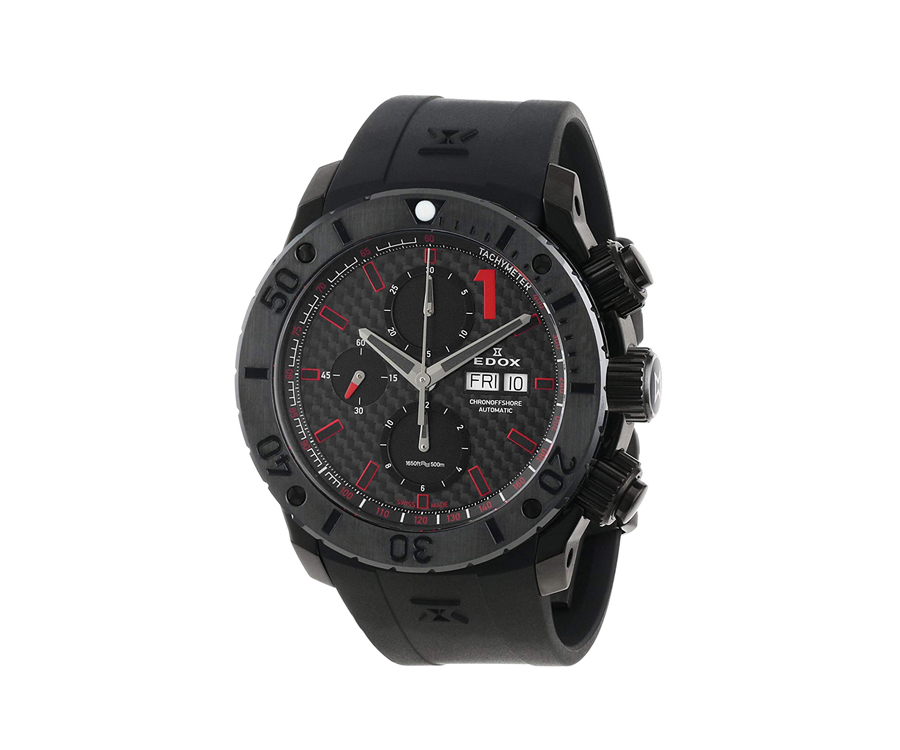 Black Edox Men's Watch