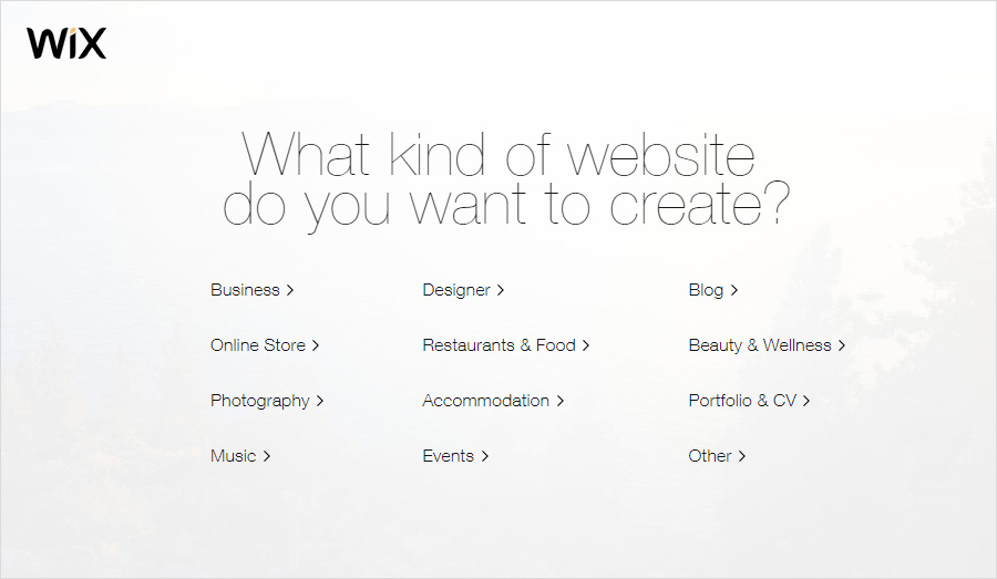 creating a website wix