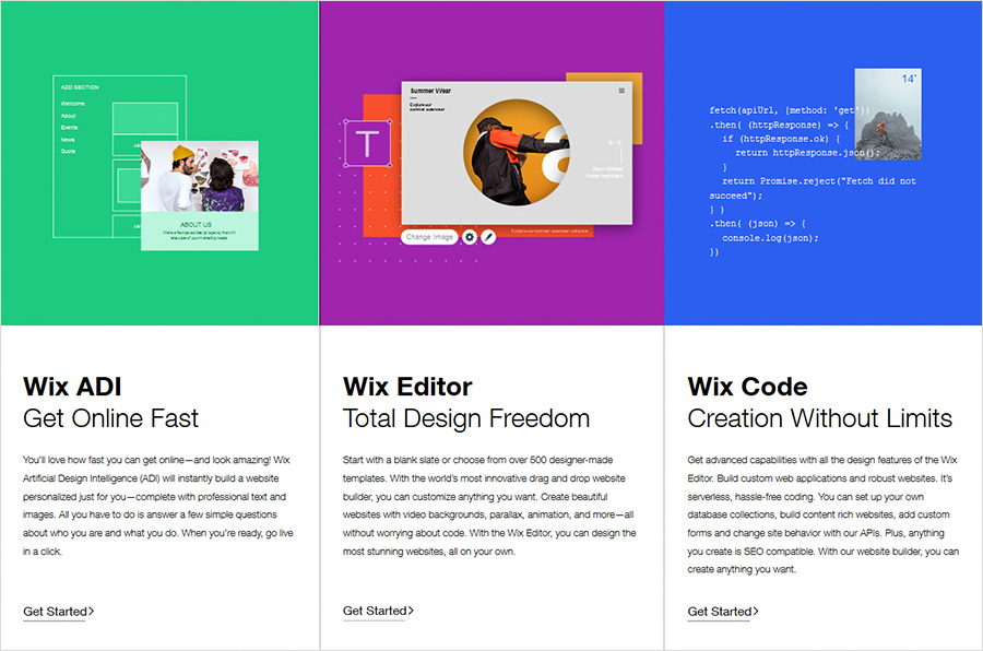 adi website builder wix