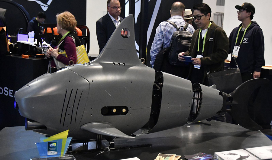 underwater robot shark