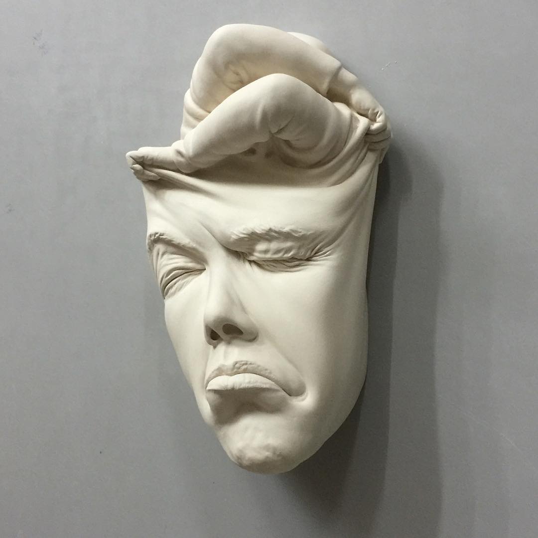 face mask sculpture