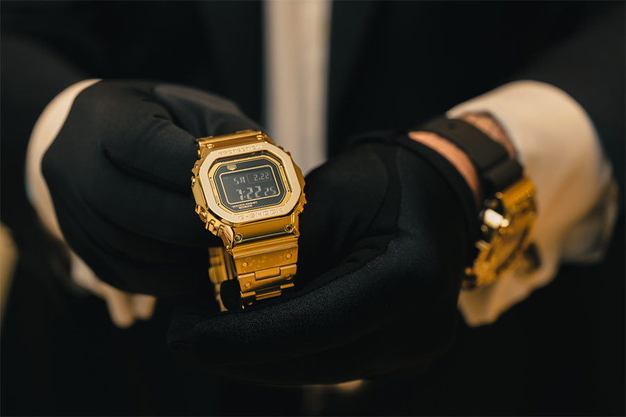 Casio solid gold watch hotsell