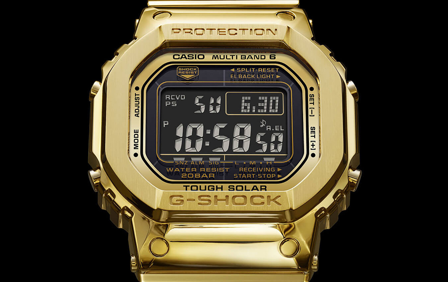 gold casio watches