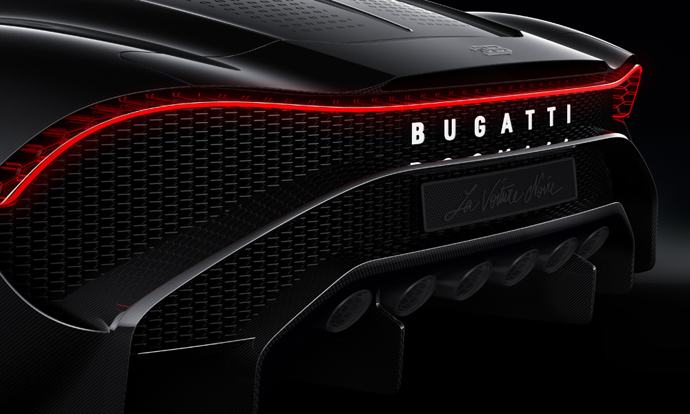 la voiture noire bugatti