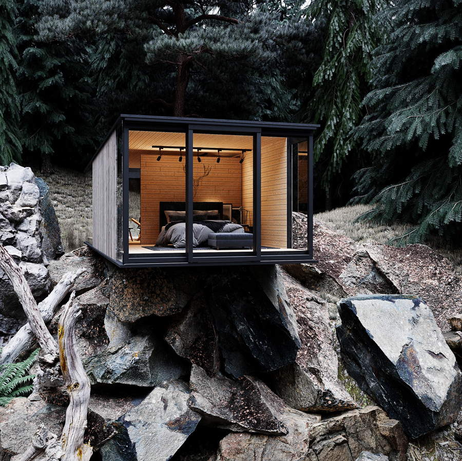 wooden cabin