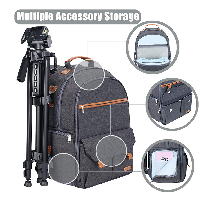 Endurax Waterproof Camera Backpack for Women and Men Fits 15.6