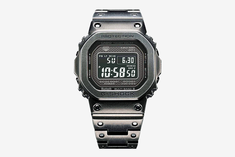 metal g shock watch