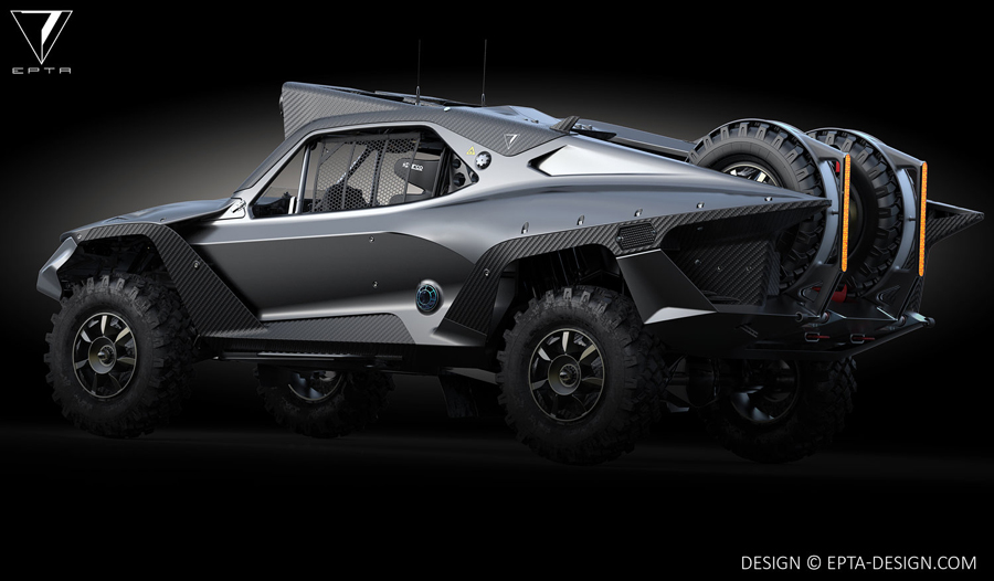 off roading carbon fiber truck