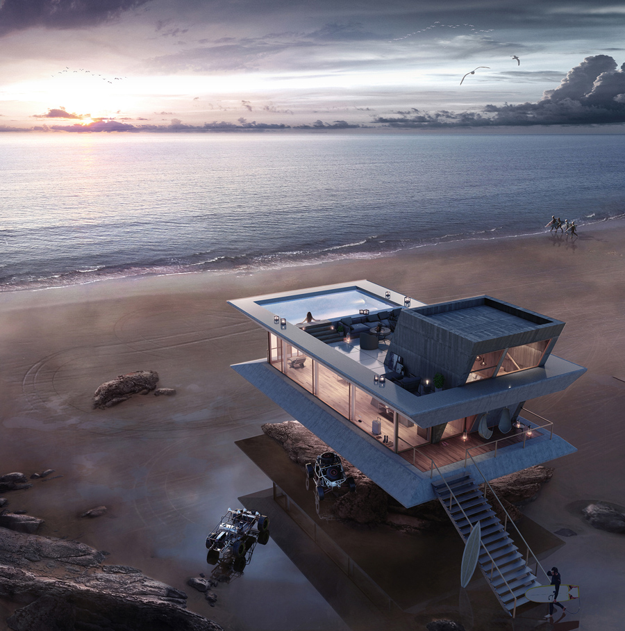 Dream-Like Monolit Beach House Concept