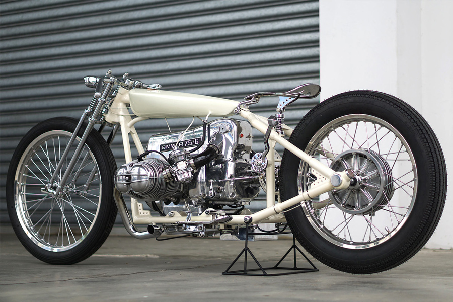 Rusty Factorys White Angel BMW R75 Custom