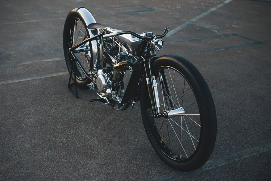 Supercharged KTM Custom Retro Style Motorcycle