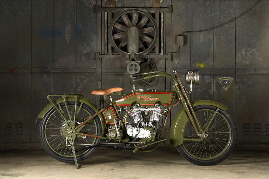 1918 Harley Davidson Old Vintage Motorcycle