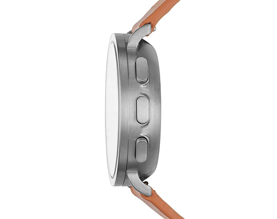 Skagen Hagen Titanium and Leather Hybrid Smartwatch