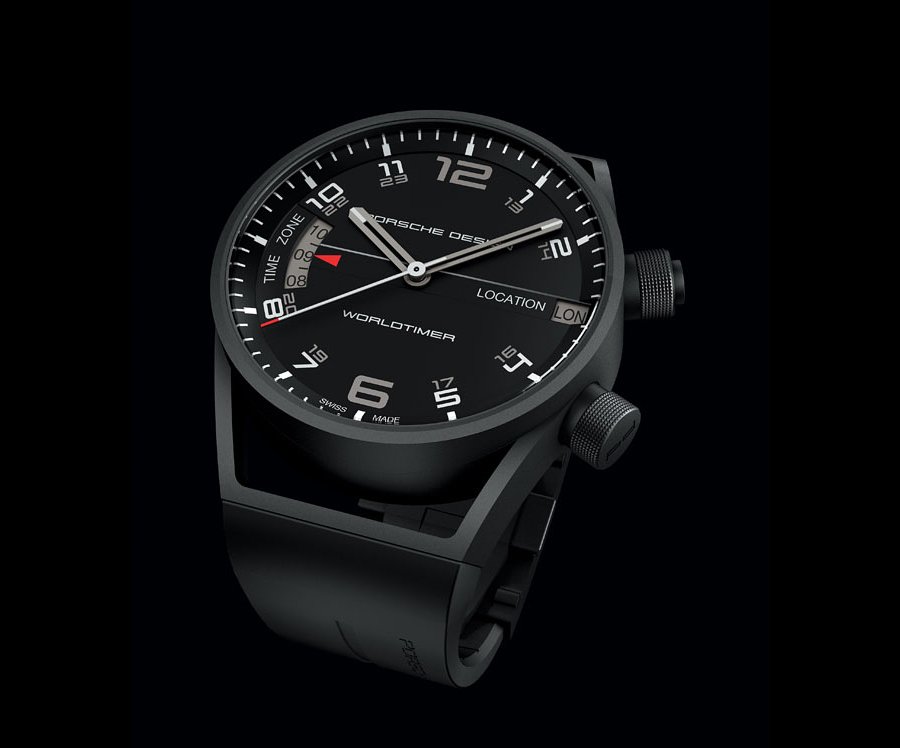 Porsche Design Worldtimer Black Titanium Watch
