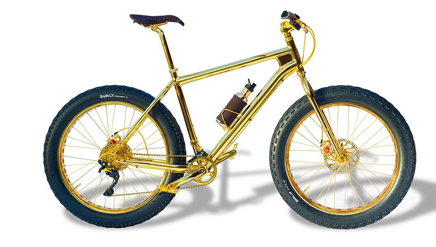 House of Solid Gold 24K Gold Extreme Mountain Bike