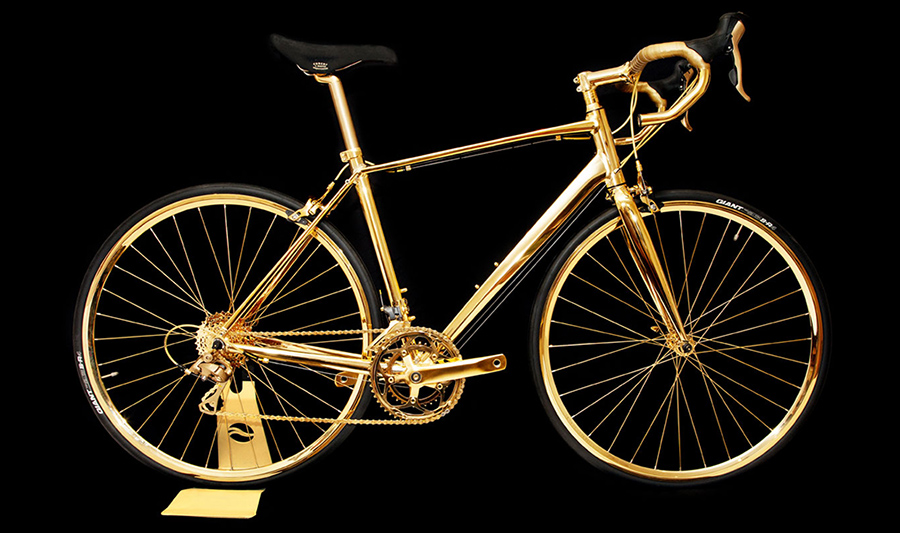 24K Gold Racing Bike Costs Rolls-Royce Wraith Money